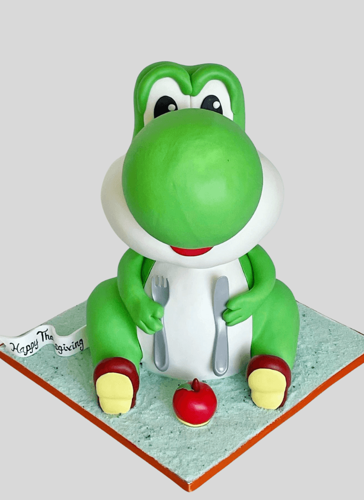 Inviting Yoshi Cake