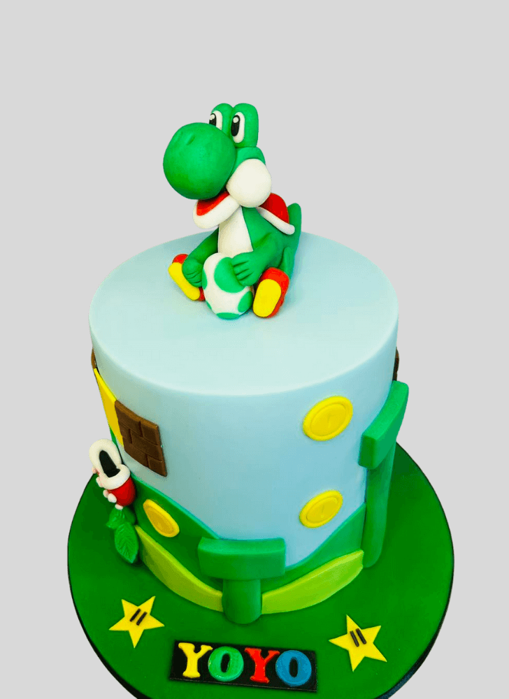 Lovely Yoshi Cake Design