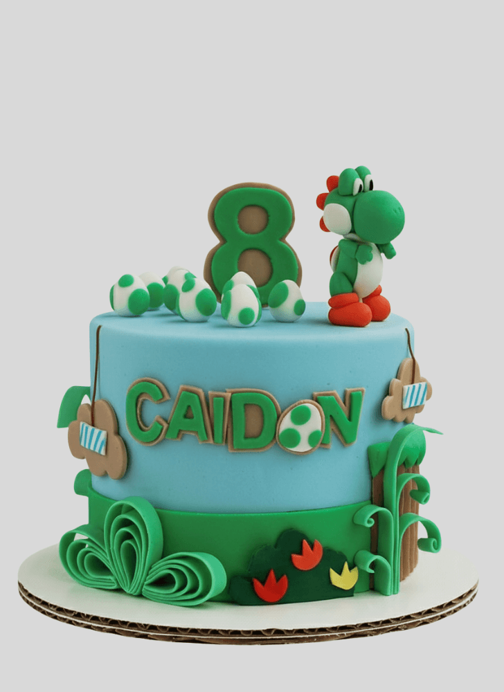 Pleasing Yoshi Cake
