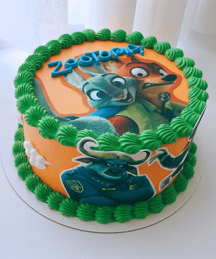 Adorable Zootopia Cake