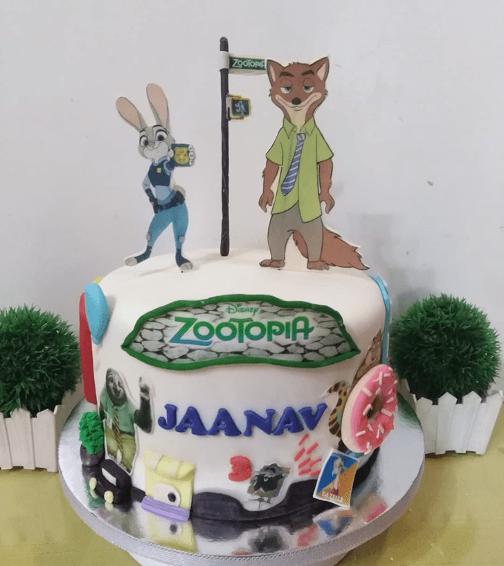 Delightful Zootopia Cake