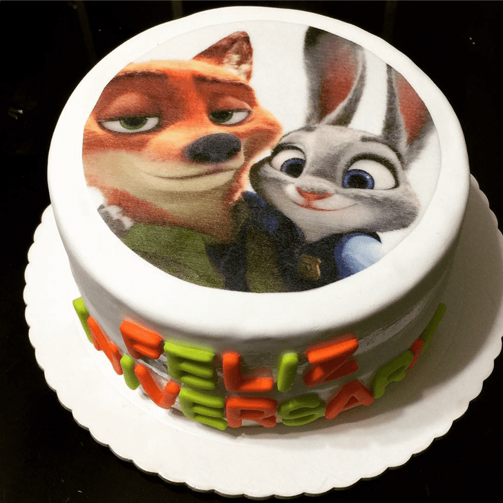 Resplendent Zootopia Cake