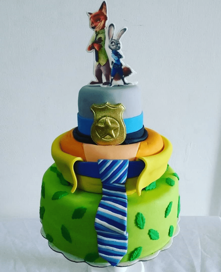 Shapely Zootopia Cake