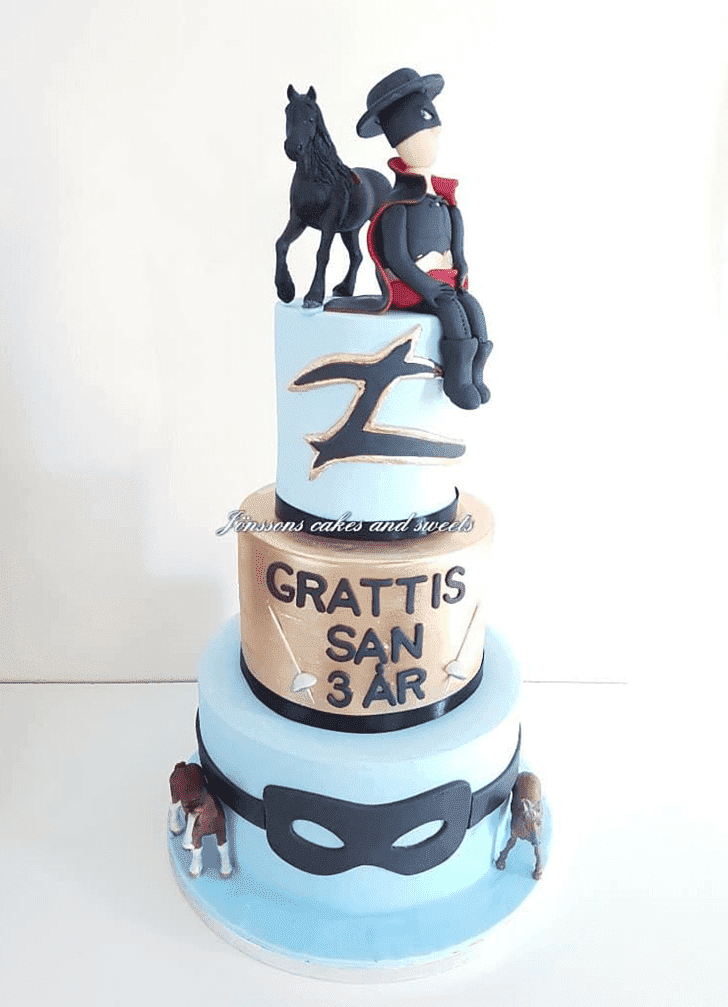 Inviting Zorro Cake